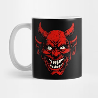 Lino Cut Devil Mug
